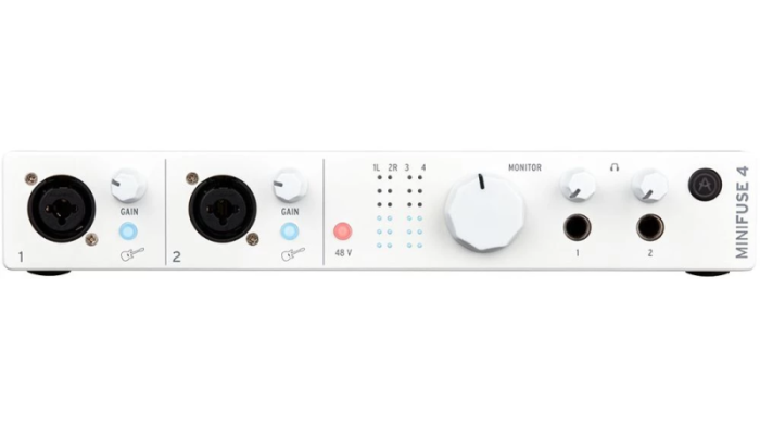 Arturia MiniFuse 4 White 4-канальный USB-аудиоинтерфейс