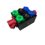 BELBOX BB-1601-1MR, устройство распределительное, вход CEE-380В/16А, выход CEE-380В/16А + 6xSHUKO-220В/16А, индикаторы включения фар (Серия: staNdart, Степень защиты: IP44)