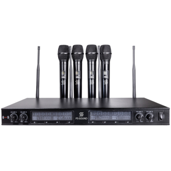PS-SOUND WRM-UHF6600, радиосистема с четырьмя ручными передатчиками, UHF