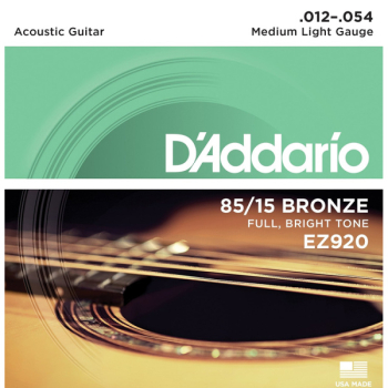 D'Addario EZ-920, бронза (85/15) 12-54