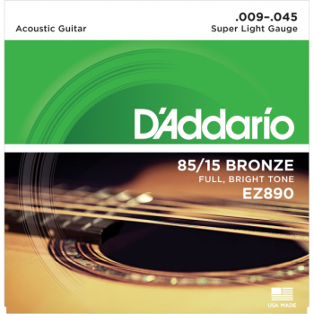 D'Addario EZ-890, бронза (85/15) 09-45