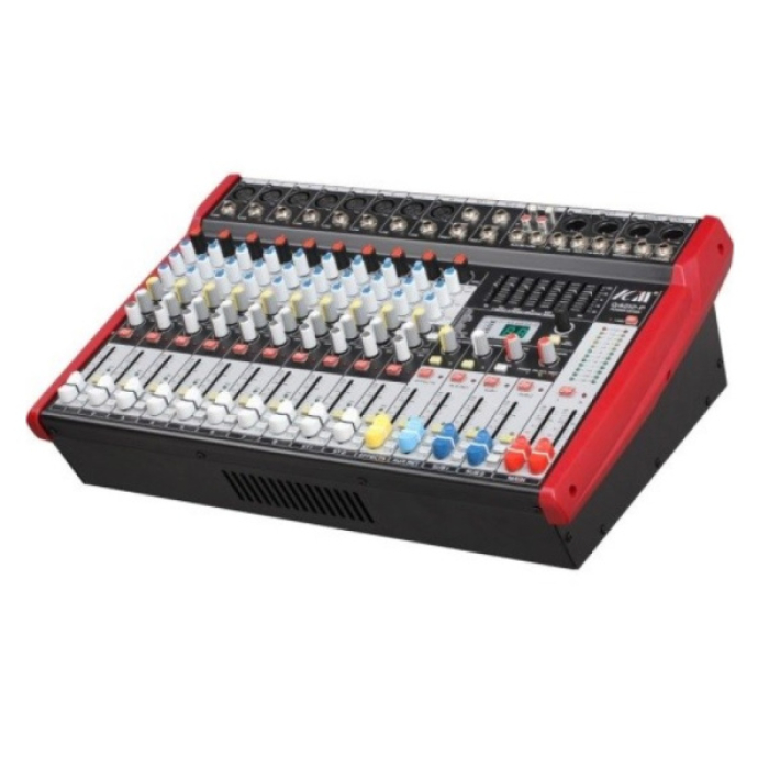 ICM Q4212-P Активный микшерный пульт, 8 моно, 2 стерео, 2х400 Вт