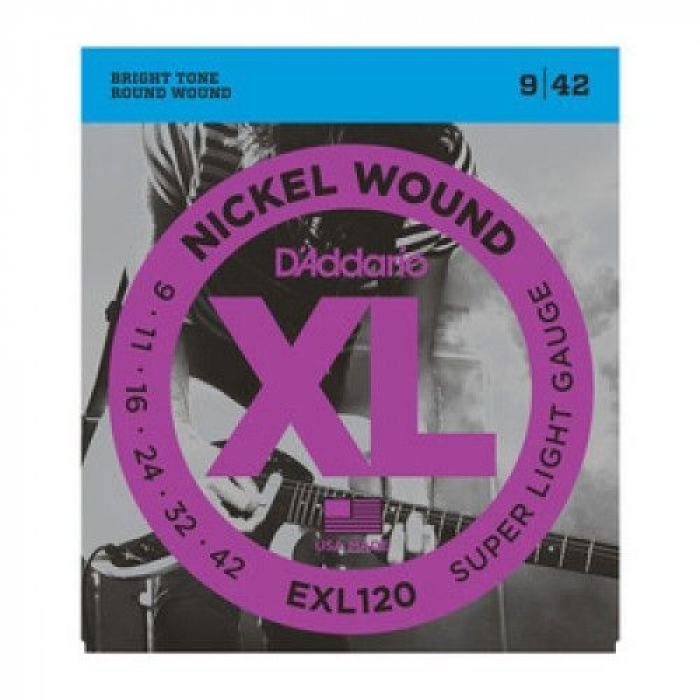 EXL120 Струны для электрогитары 09-42 D'Addario