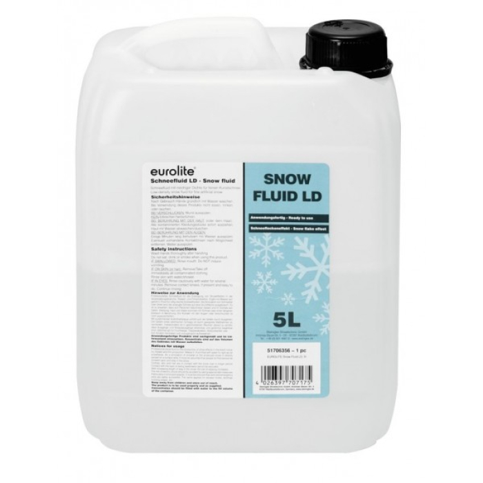 Жидкость для генераторов снега EUROLITE Snow Fluid LD, 5L