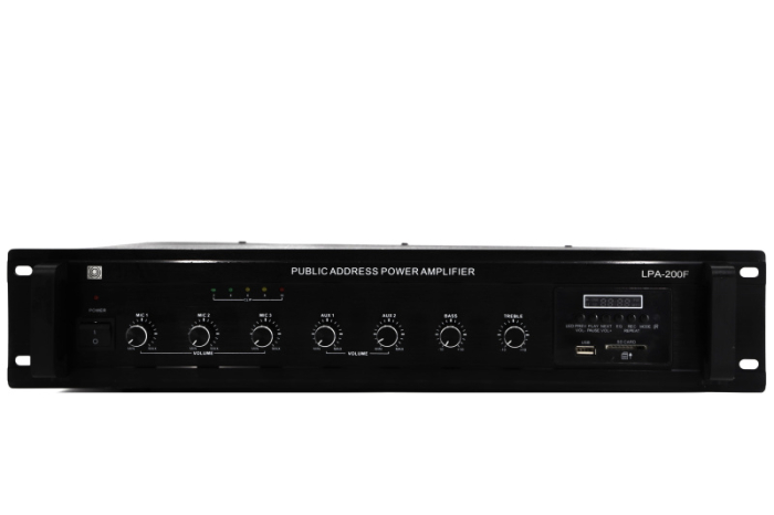 PS-Sound LPA-200F, усилитель мощности, 200Вт, 5in + 1out, USB, BT, SD, FM