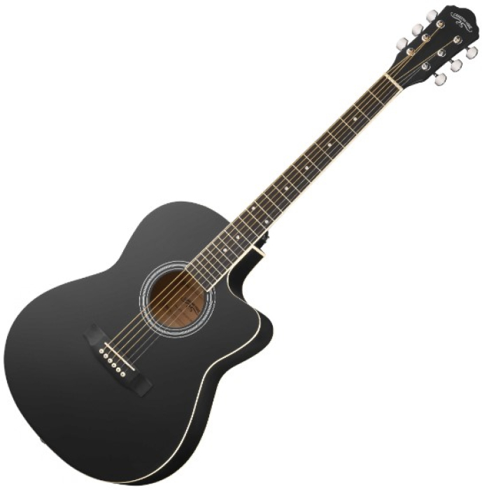 HS-3911-BK Акустическая гитара, с вырезом, черная, Naranda