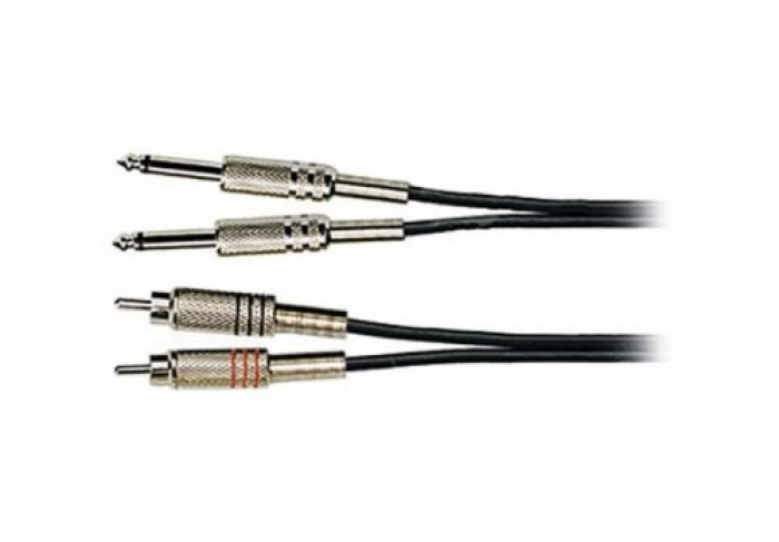 BB302/15Ft Готовый кабель 2xJACK моно на 2xRCA, 4.5м Soundking