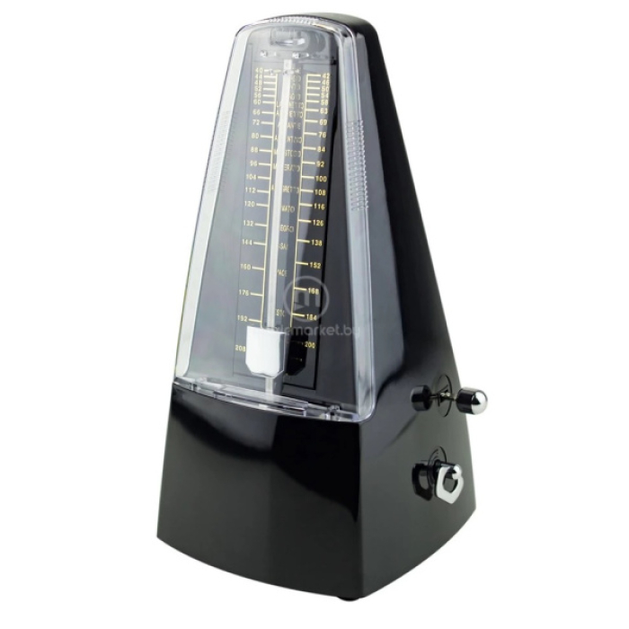 WSM-330BK Метроном механический. Черный. Cherub