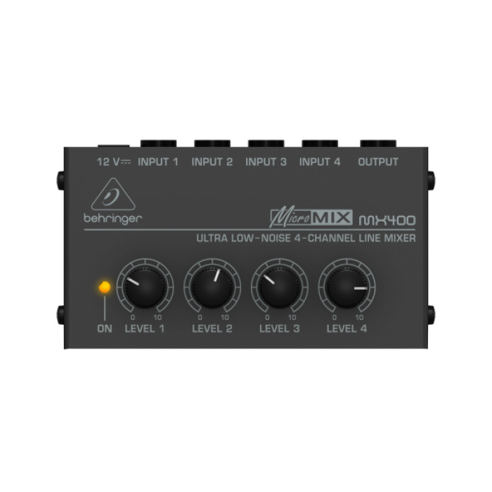 BEHRINGER MX400, пассивный микшерный пульт, 4 моно, компактный