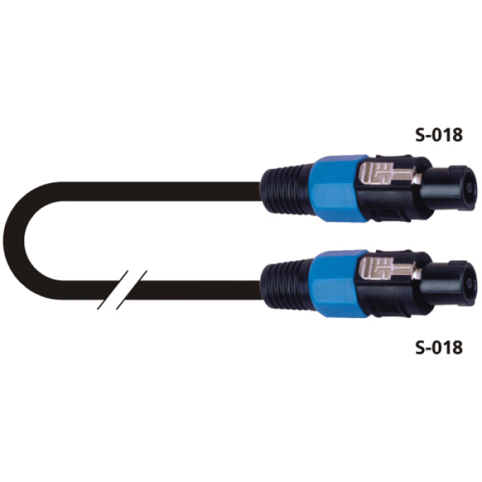 PS-SOUND SS-003B-10, кабель готовый Speakon x Speakon, 10м, 2x1.5