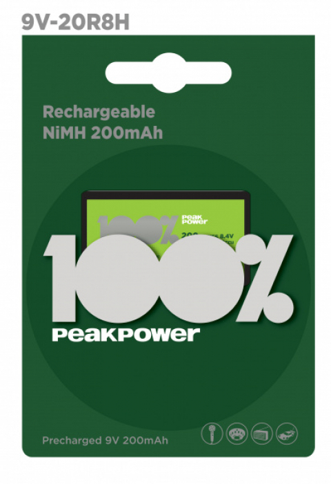Аккумулятор NiMh PEAKPOWER 20R8H-2U1 КРОНА