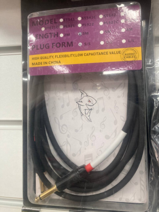 Кабель гитарный PL921-3M TS6.3-TS6.3 SOUNDPRO