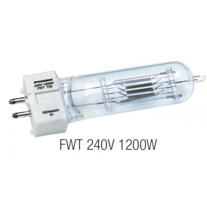 GE FWT 240V/1200W T29, цоколь GX9,5, ресурс 400ч