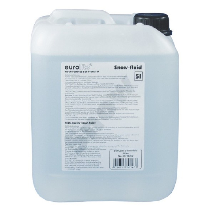 Жидкость для генераторов снега Eurolite Snow Fluid HD, 5l