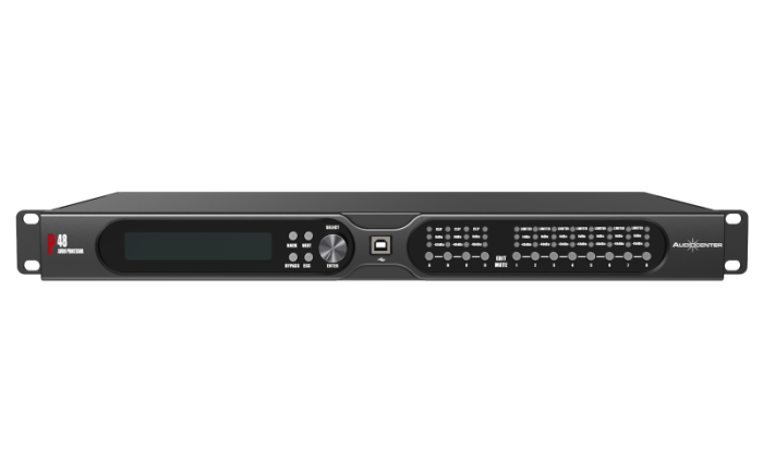 AUDIOCENTER P48 спикер-процессор 4 входа 8 выходов, 24 бит/96 кГц