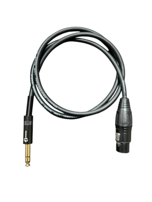Кабель микрофонный XLR мама - Jack стерео (балансный) 1 метр SOUNDPRO