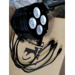 ЛЕД КОБ-4 Прожектор 4*50вт тепло-белых диодов, встроенные линковочные кабеля 0,9м папа-мама 2*XLR+2 сеть