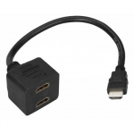ПЕРЕХОДНИК шт.HDMI - 2гн.HDMI (провод) GOLD REXANT