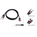 TLC153 Готовый кабель с разъемами JACK mono/2 - RCA/2 - 3m