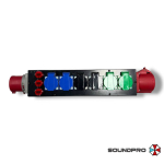 BELBOX BB-3205-1MR, устройство распределительное, вход CEE-380В/32А, выход 1xCEE-380В/32A + 6хSHUKO-220В/16А, три индикатора включения фаз (Серия: staNdart, Степень защиты: IP44)