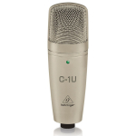 Behringer C-1U, конденсаторный микрофон со встроенным USB аудиоинтерфейсом, кардиоида, 40-20000 Гц